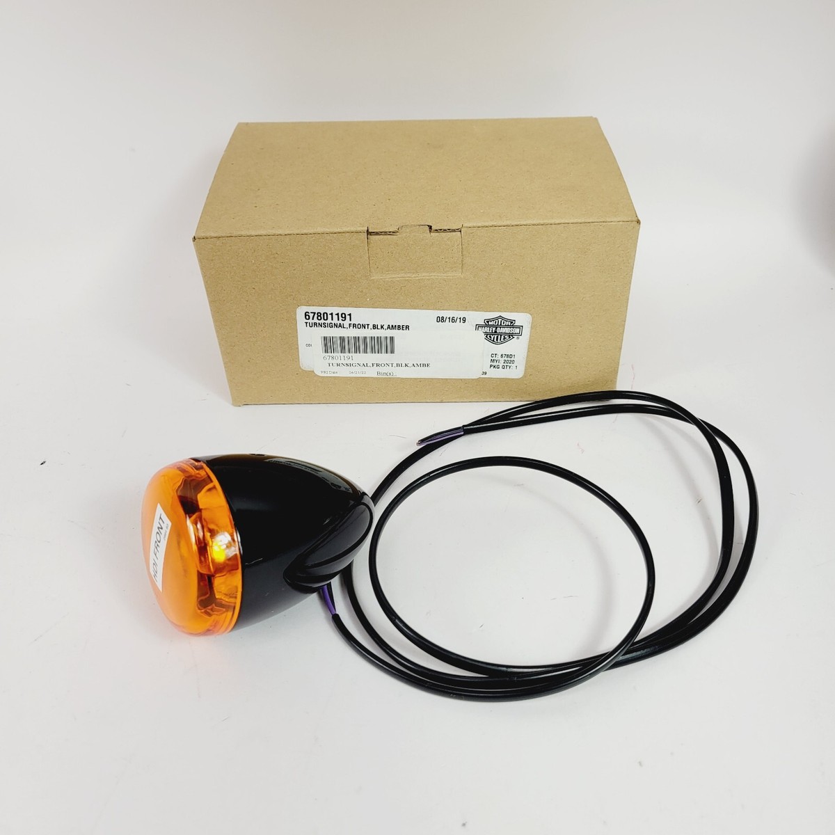 Harley-Davidson 2020-2024 Ultra Limited Front Turn Signal Black