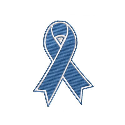 Officer Killed on Duty Support Ribbon Blue Patch Embroidered Iron-on Applique