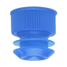 Test Tube Cap, Flange Type, 16mm, Blue, Karter Scientific 208H3 (Pack 25)