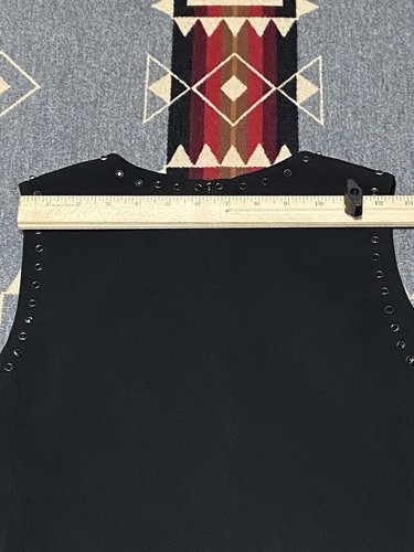 LK Bennett Dr Ruby Black Studded Sleeveless Midi Dress Sz US 8 BR - Picture 6 of 9