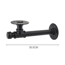 Industrial Pipe Clothes Rail Rack Wall-mounted Iron Garment Pipe Hanging Rod UK