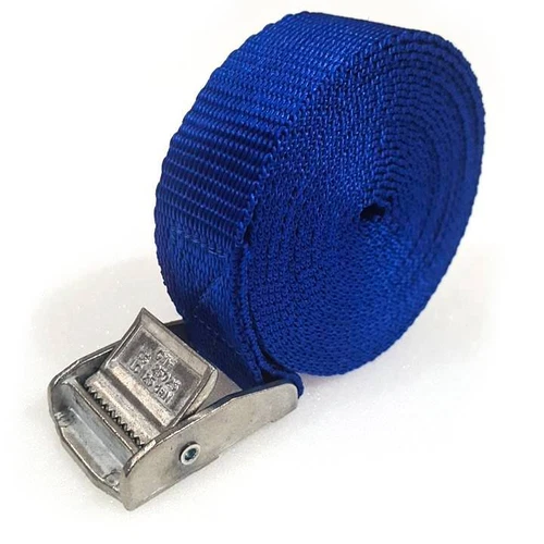 10 Buckled Straps 25mm Cam Buckle 2.5 meters Long Heavy Duty Load Securing Blue