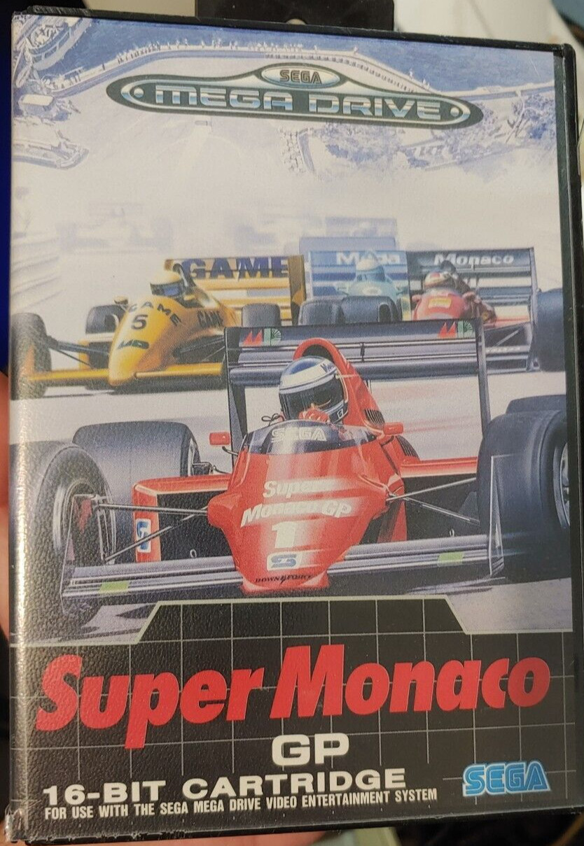 Super Monaco GP (1989) Sega Mega Drive (Modul, Manual, Box) working CIB