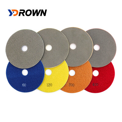 YDROWN 6''Diamond Polishing Pads Electroplated for GraniteMarble Engineered Stone