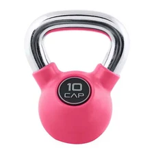 CAP Barbell Rubber Coated Kettlebell, 10lb, Single
