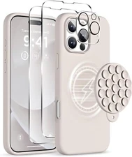 Magnetic for iPhone 16 Pro Max Case Compatible with Suction Cup Phone Mount 2