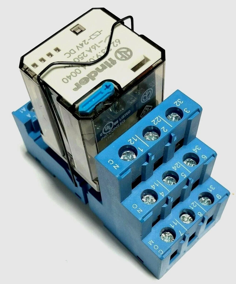 FINDER 17RZ 8 PIN ICE CUBE RELAY in finder type 92.03 RELAY SOCKET  
