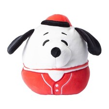 Squishmallow 6.5" Peanuts Snoopy in Baseball Uniform Squishmallows Plush Toy NWT