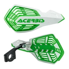 Acerbis X-Future Vented MX Handguards White Green Kawasaki KX 450 2020 - 2024