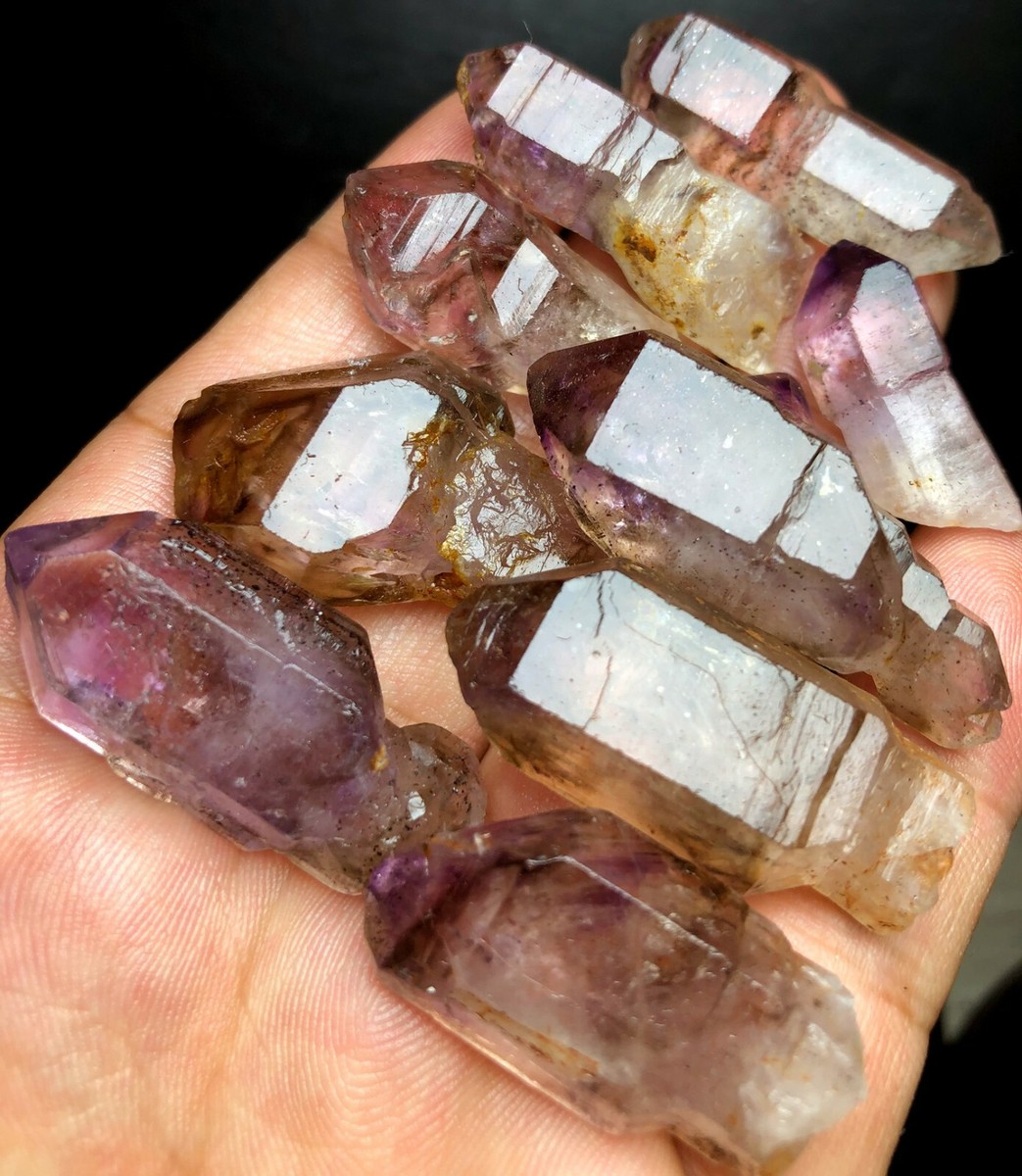 水晶　2ｋｇ 74g 9 Diamond Grade SCEPTERS! Super Seven Skeletal Amethyst Quartz