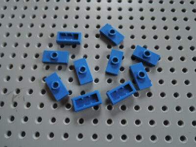Lego 10 x Noppenfliese Konverter Jumper 15573 blau 1x2