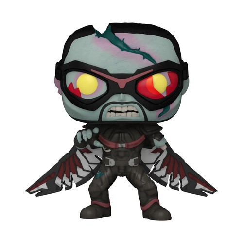 Funko Pop! Marvel What If...? – Zombie Falcon #942 Bobble-Head – New in Box - Picture 2 of 2