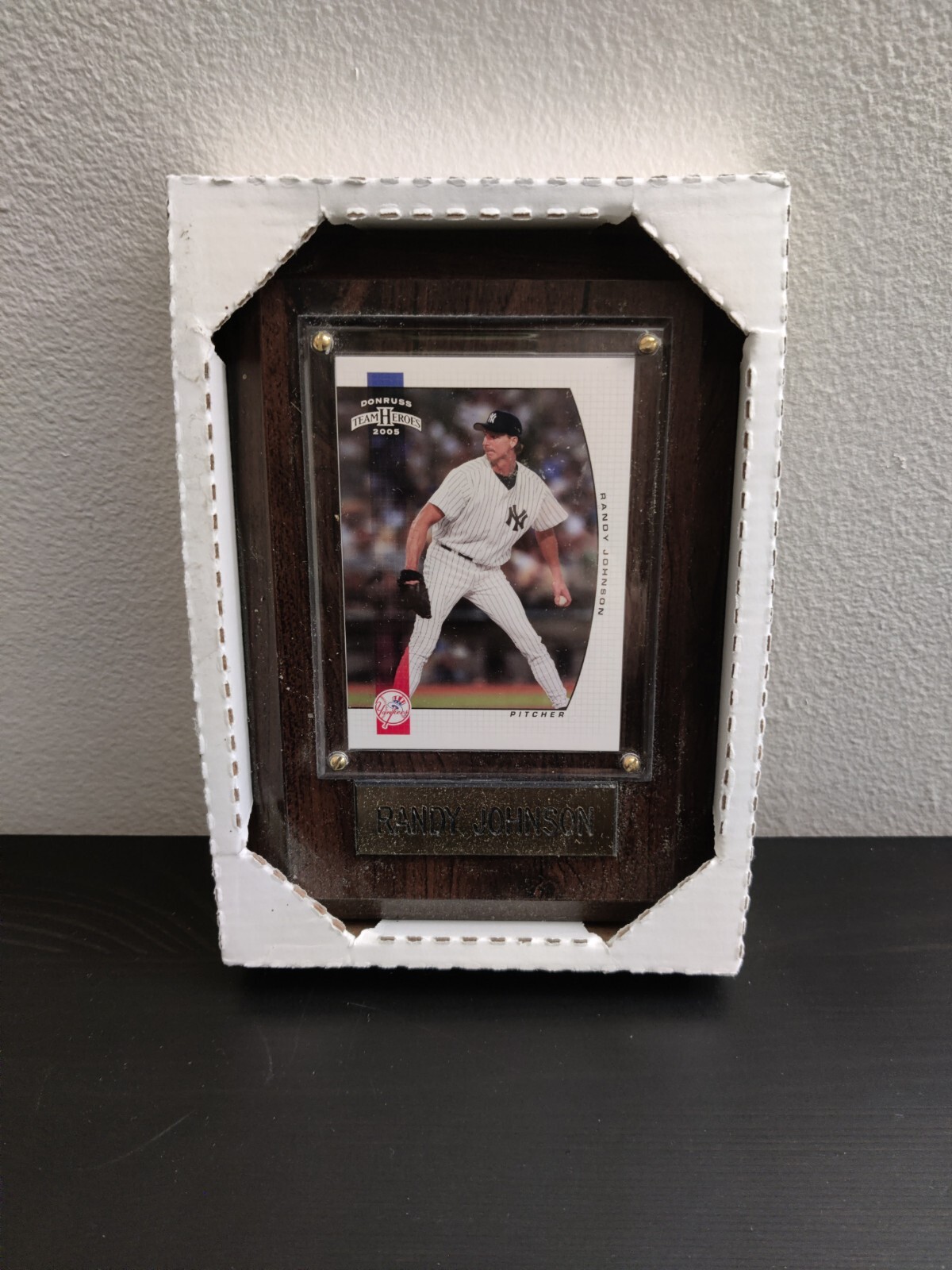 BRAND NEW NY Yankees Baseball Card Plaque Jeter / Rodriguez / Johnson