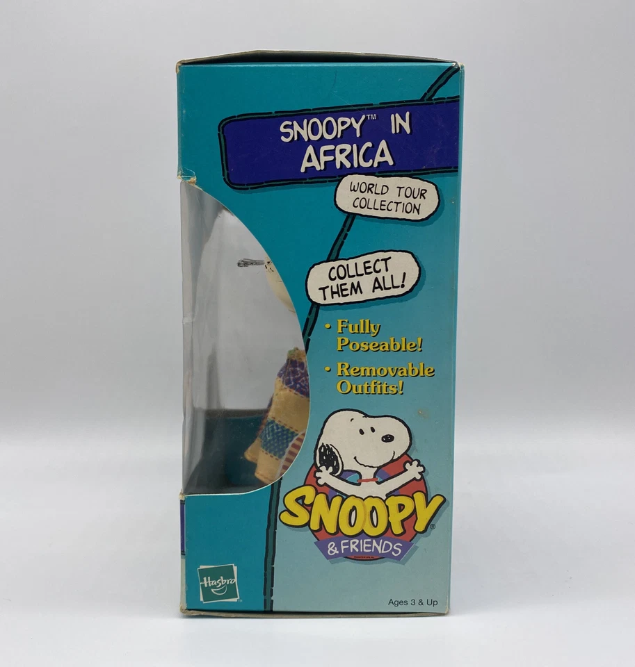 Figura Hasbro Snoopy in Africa 1999 de 5 pulgadas nueva sellada Foto 4 de 4