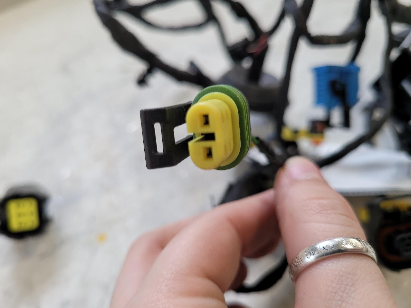 2017-2020 Ferrari Portofino OEM LEFT DRIVER DOOR WIRING HARNESS; PART# 795518