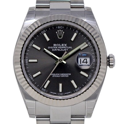 Rolex New Datejust 41 126334 41mm Steel Rhodium 2020 Box/Paper/Warranty #RL398