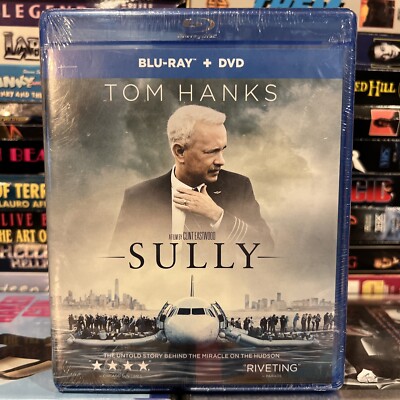 Sully 2016 Blu-ray DVD New Tom Hanks Clint Eastwood Airplane Crash Landing Drama