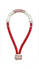 Western Cherry Rawhide Braided 5/8" Bosal with Multi color Accent
