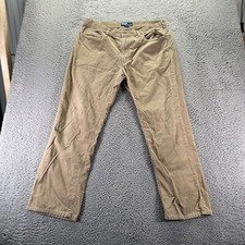 Polo Ralph Lauren Chino Pants Mens 38x30 beige Cotton Straight Fit Corduroy