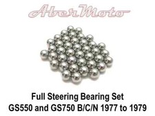Suzuki GS550 and GS750 B/C/N Full Set of Steering Bearings 1977 to 1979