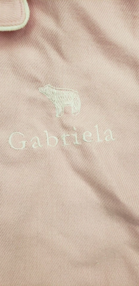 Pottery Barn Kids 粉色睡衣套装 "Gabriela" 尺寸 3T 全新无标签法兰绒上衣和底部 — 第 3/4 张图片