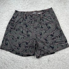 Columbia Swim Trunk Mens Large Gray Floral Print Board Shorts PFG Front Pockets