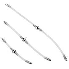 Male Double Head Silicone Urethral Urethra Penis Stretcher Plug Dilator Expander