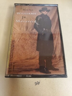 MAVERICK BY HANK WILLIAMS JR. CASSETTE WARNER BROS. OCT 1998 VERY GOOD