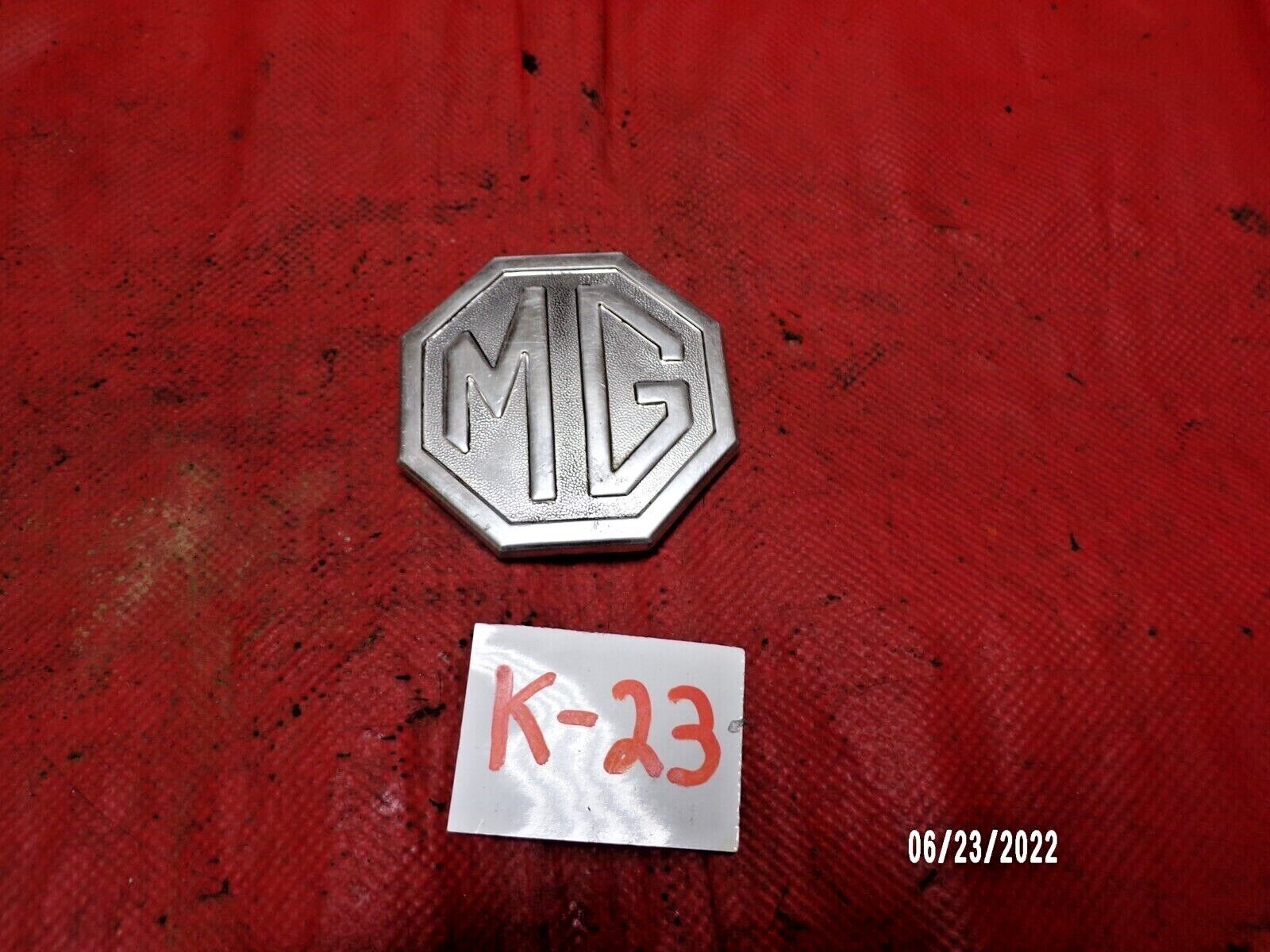 MG Midget,MGB, "MG" Octagon Emblem, Metal, Original, !!