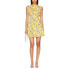 Faithfull The Brand Smocked Isadora Floral Novalee Mini Dress Size L