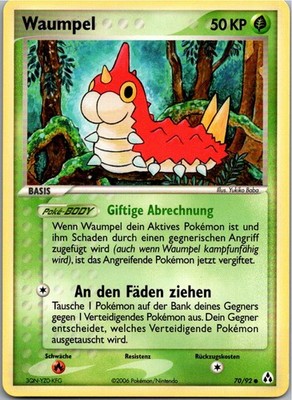 Pokémon Waumpel 70/92 EX Legend Maker 2006