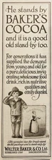 1918 AD.(N28)~WALTER BAKER CO. DORCHESTER, MASS. BAKER’S COCOA
