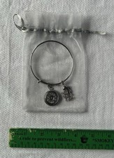 Ginger Snap Bangle, Silver With Tasso