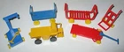 Marx  1950s Trucking Terminal Baggage Carts and Scales Complete Set?