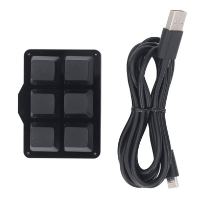 One Handed Macro Mechanical Keyboard Support NKRO Hotkeys 1 Click Start 6 Fully