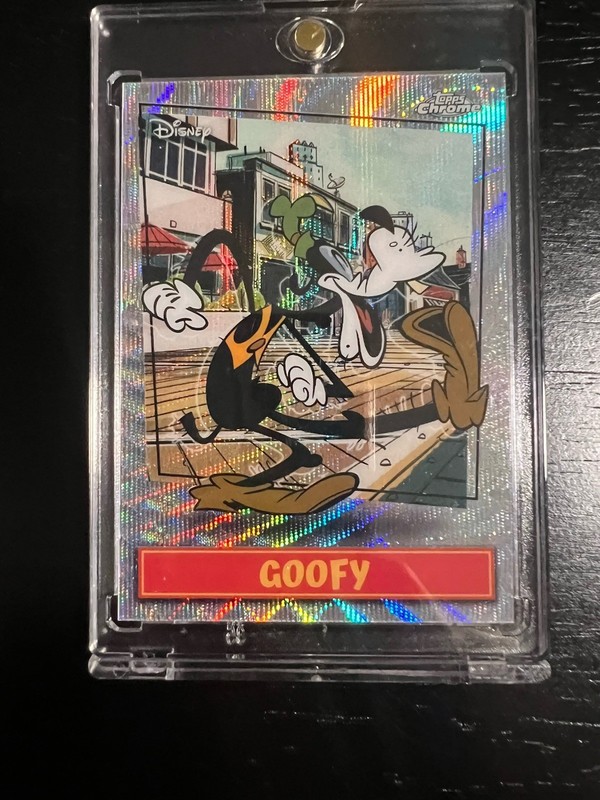 2026 Topps Disney Neon Goofy #MSSP-18 Mickey Shorts Short Print Wave Refractor