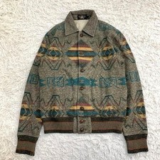 RRL Ralph Lauren Native Pattern Chimayo Cotton Jacket XS #FB BEA