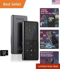 128GB MP3 Player with Bluetooth, Portable Music Player with Built-in Speaker,...