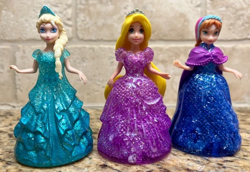 Disney Princess Glitter Glider Little Kingdom castle Polly Pocket Doll magiclip