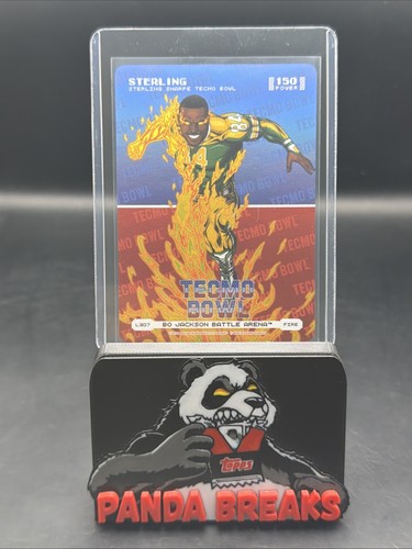 2026 Bo Jackson Battle Arena Tecmo Sterling Logo Fire Power 150 Sterling Sharpe