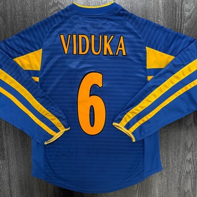 Original Nike Leeds United 2001/2002 Third Shirt VIDUKA 6 Mens Small S