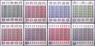 MONACO: 1956 Royal Wedding Sg 578 584 Set fogli completi non montati come nuovi Cat £350
