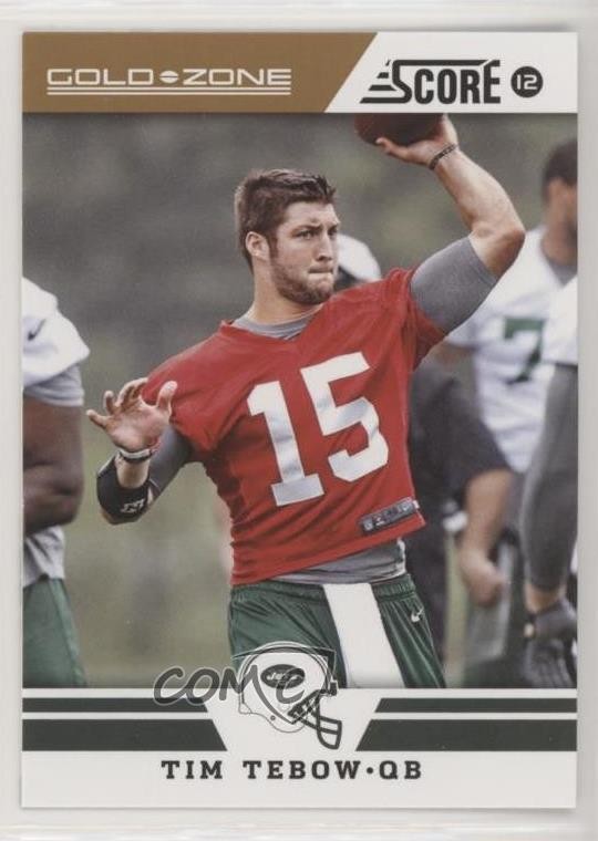 2012 Score Gold Zone Tim Tebow #184 8d2