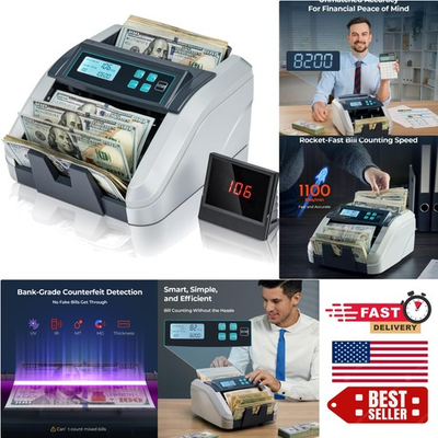 #ad Professional Bill Counter with LCD Display amp; 24 Hour Support 1100 Bills min $121.99