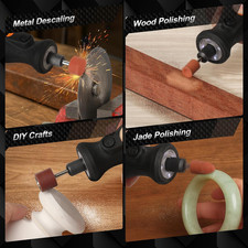 64Pcs Sanding Bits for Dremel Rotary Tools, 1/8" Shank Aluminum Oxide Grindin...