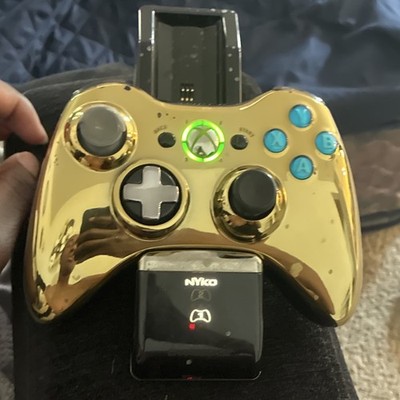 NYKO Gold Wireless Rechargeable Controller for Microsoft Xbox 360 Console