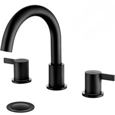 Two Handle 8inch Widespread Bathroom Faucet 3 Holes, Bathroom Sink Faucet
