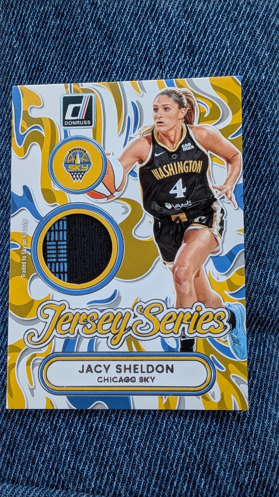 2026 Panini Donruss Jacy Sheldon WNBA Jersey Series  WNBA Chicago Sky