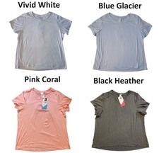 Member's Mark Ladies Moisture Wicking Relaxed Fit Short Sleeve Crewneck Tee