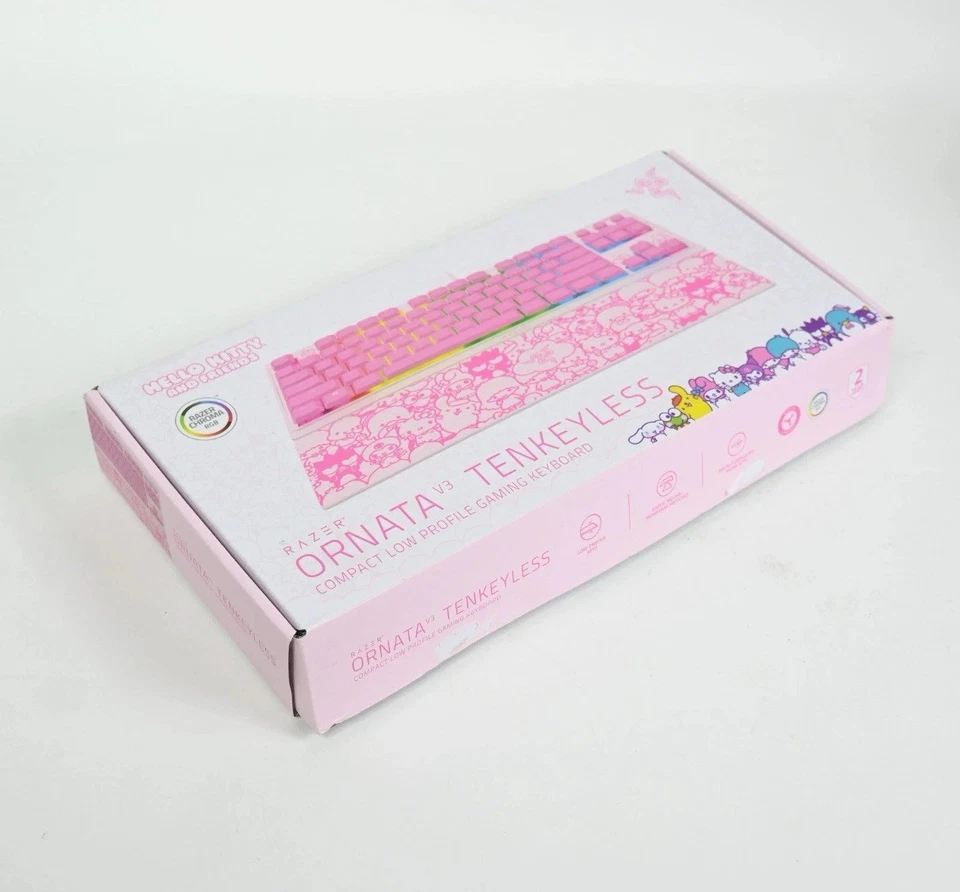 New Razer Ornata V3 Tenkeyless,Hello Kitty Compact Low Profile Gaming Keyboard - Image 3 of 3